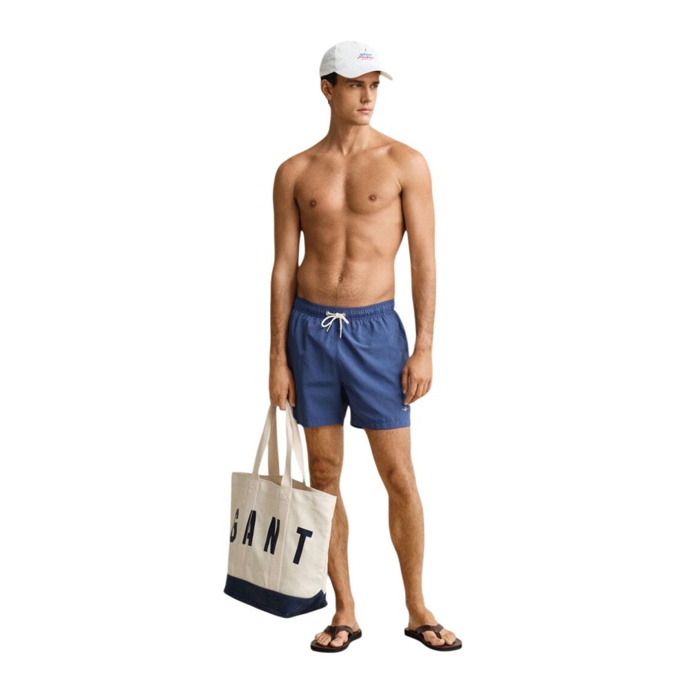 Blue Recycled Polyamide Swim Shorts