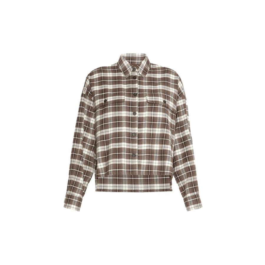 Brown Cotton Dress Shirt