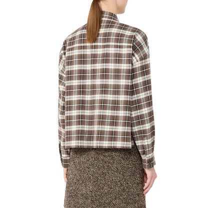 Brown Cotton Dress Shirt