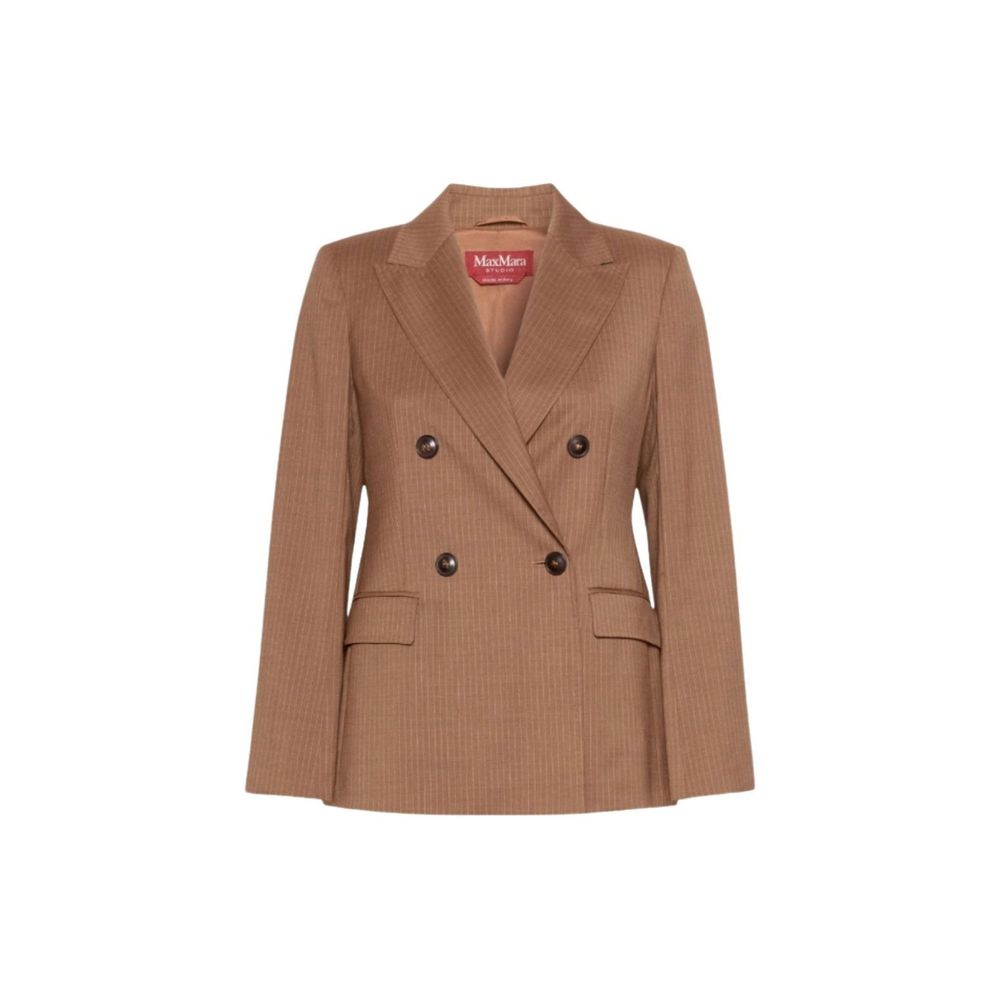 Brown Virgin Wool Blazer