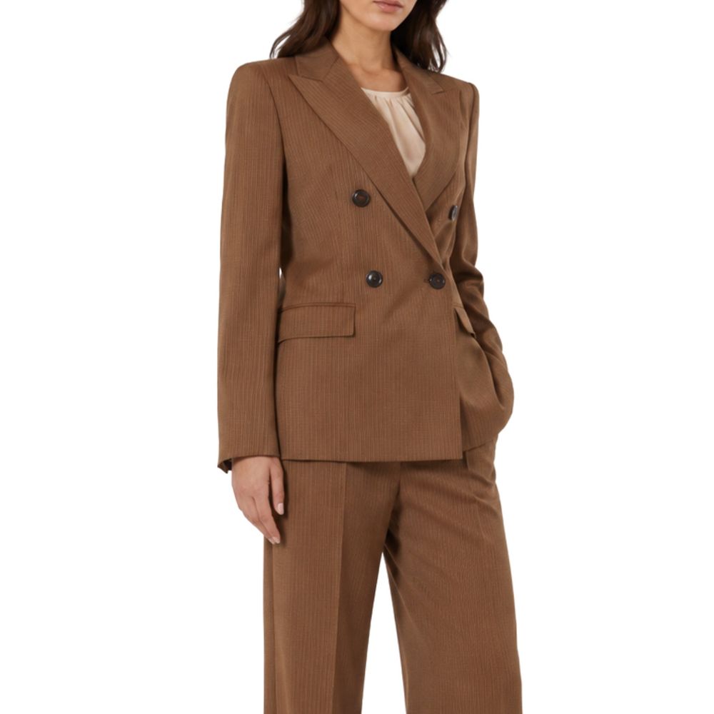 Brown Virgin Wool Blazer