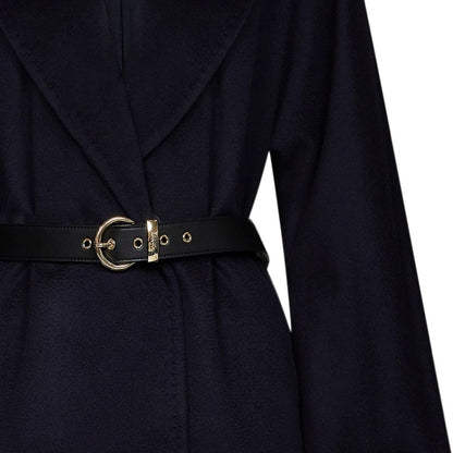 Blue Virgin Wool Coat