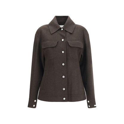 Brown Wool Oves Aries Full-Length Jacket