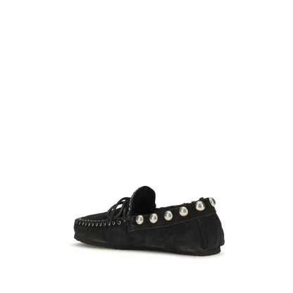 Black Calf Leather Bos Taurus Slip-On Loafers