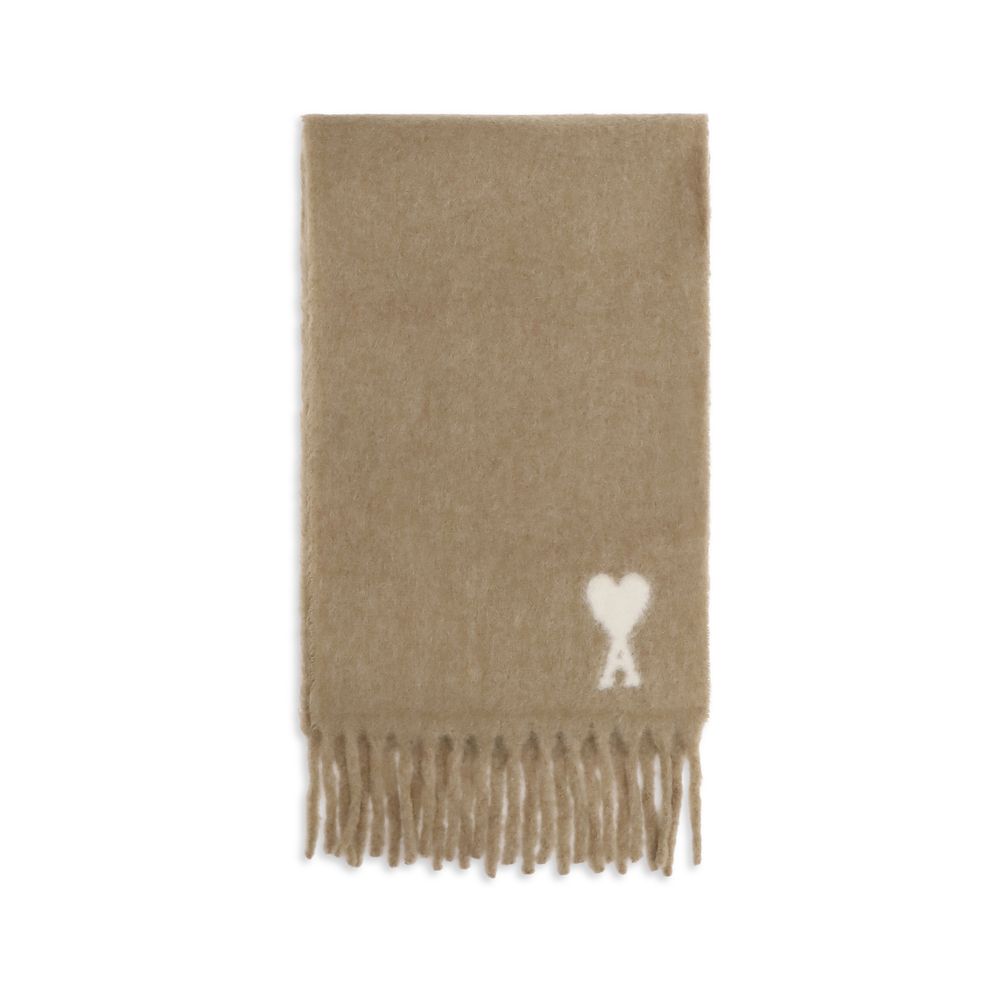 Beige Alpaca Vicugna Pacos Scarf