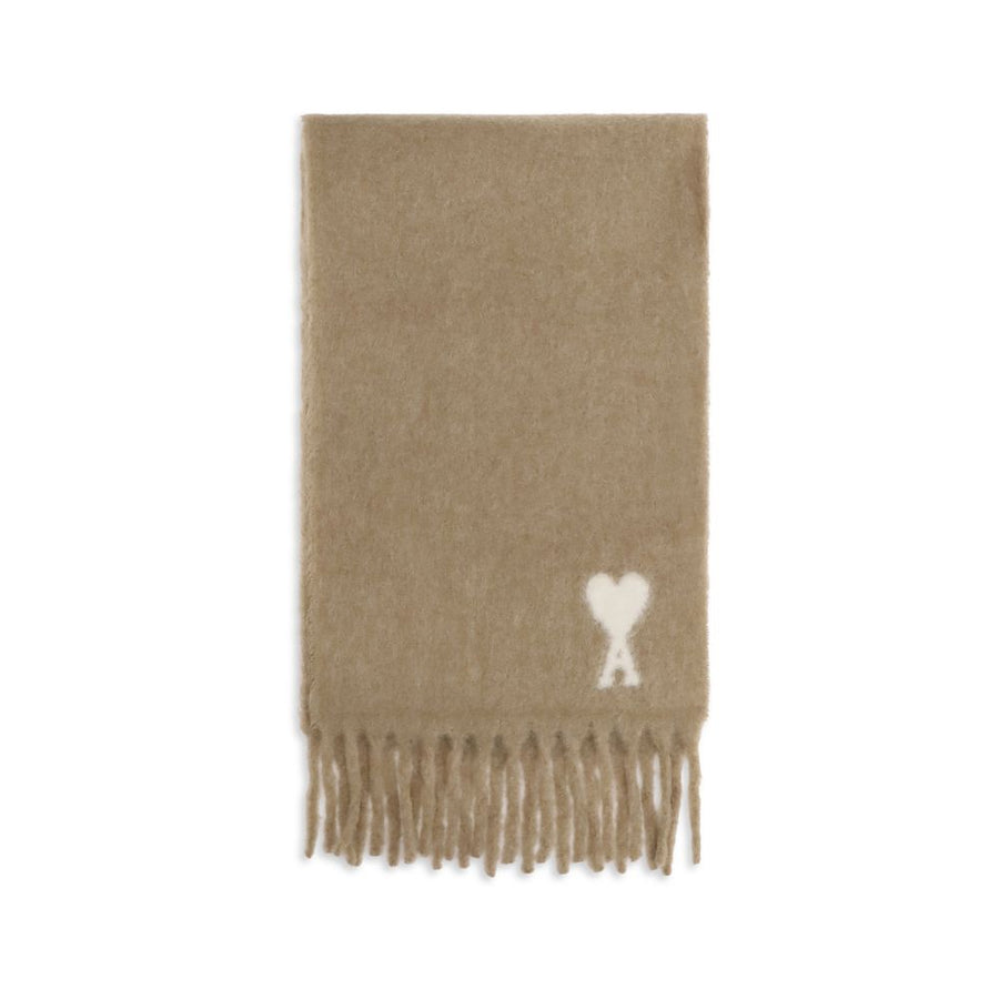 Beige Alpaca Vicugna Pacos Scarf