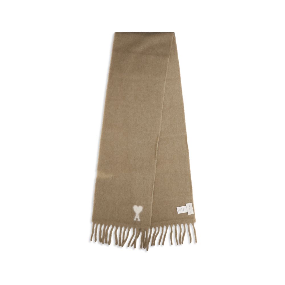 Beige Alpaca Vicugna Pacos Scarf