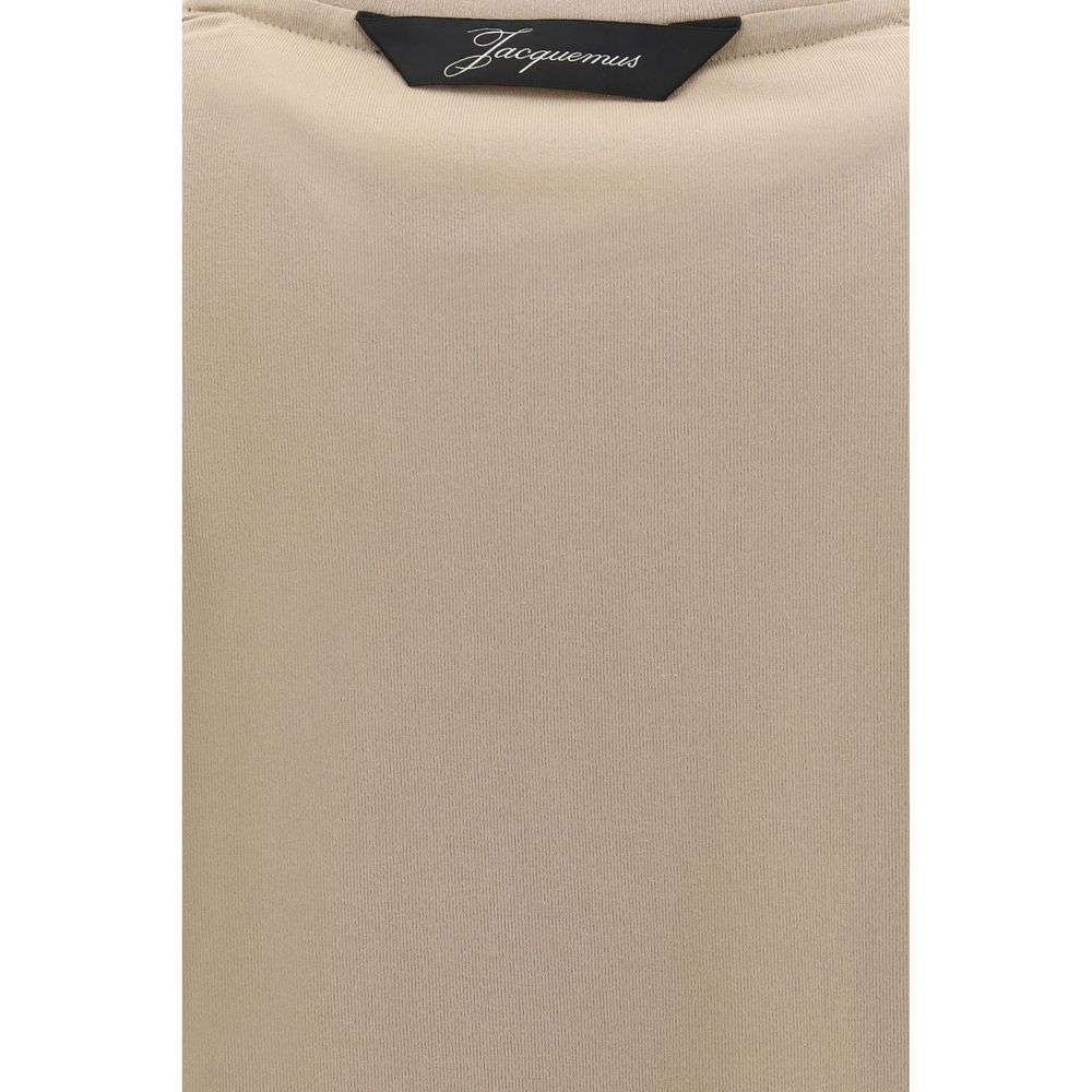 Beige Paper Long Sleeve T-Shirt