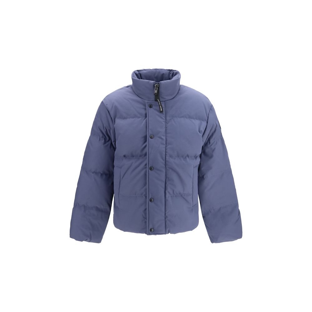 Blue Recycled Polyester Full-Length Jacket