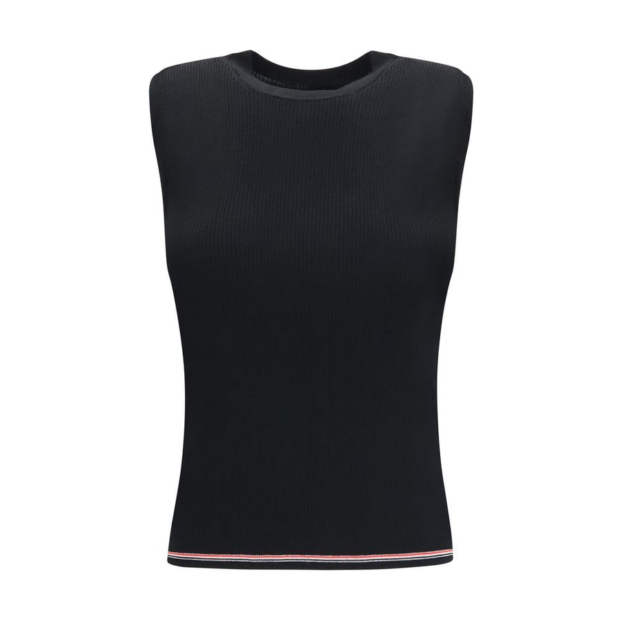 Black Wool Oves Aries Sleeveles T-Shirt
