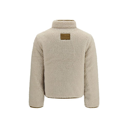 Beige Polyester Full-Length Jacket