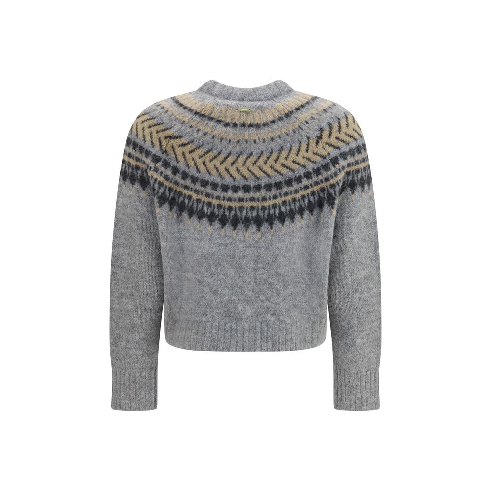 Gray Polyamide Sweatshirt