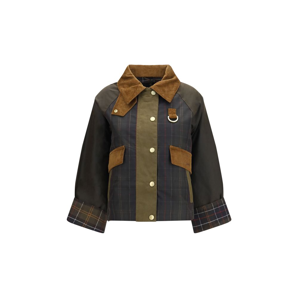 Brown Cotton Shell Jacket