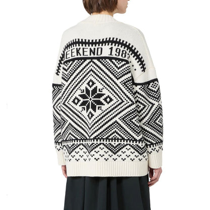 White Virgin Wool Cardigan