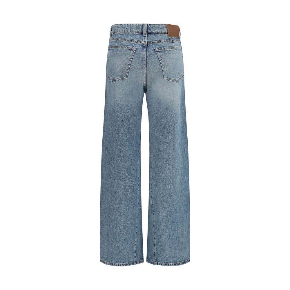 Blue Cotton Jeans Denim