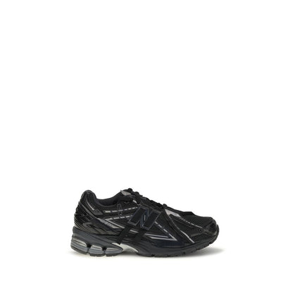 Black Polyamide Athletic Sneakers