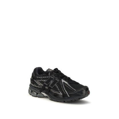 Black Polyamide Athletic Sneakers
