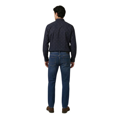 Blue Cotton Pattern Shirt