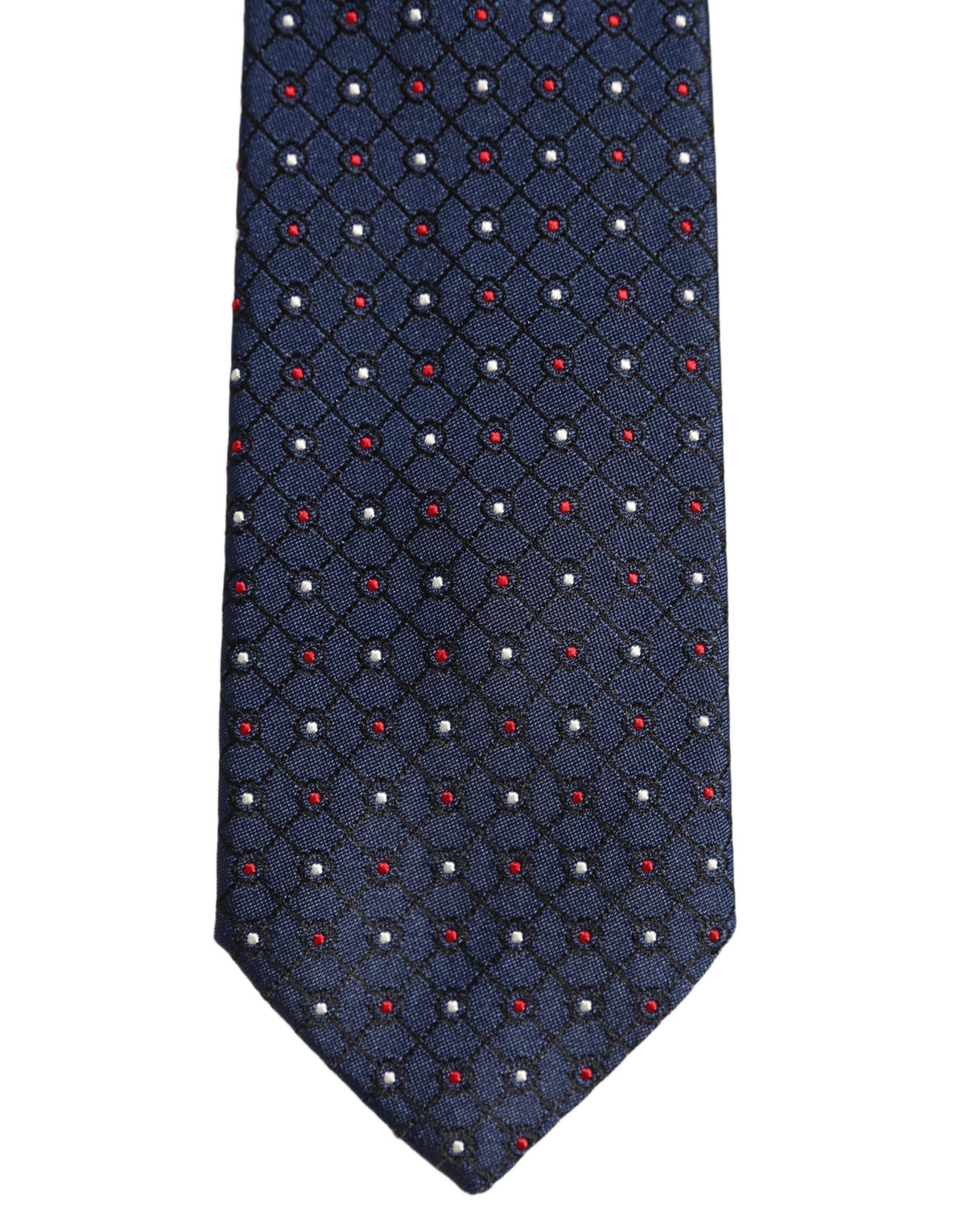 Blue Diamond Lattice Adjustable Necktie Men Accessory Tie