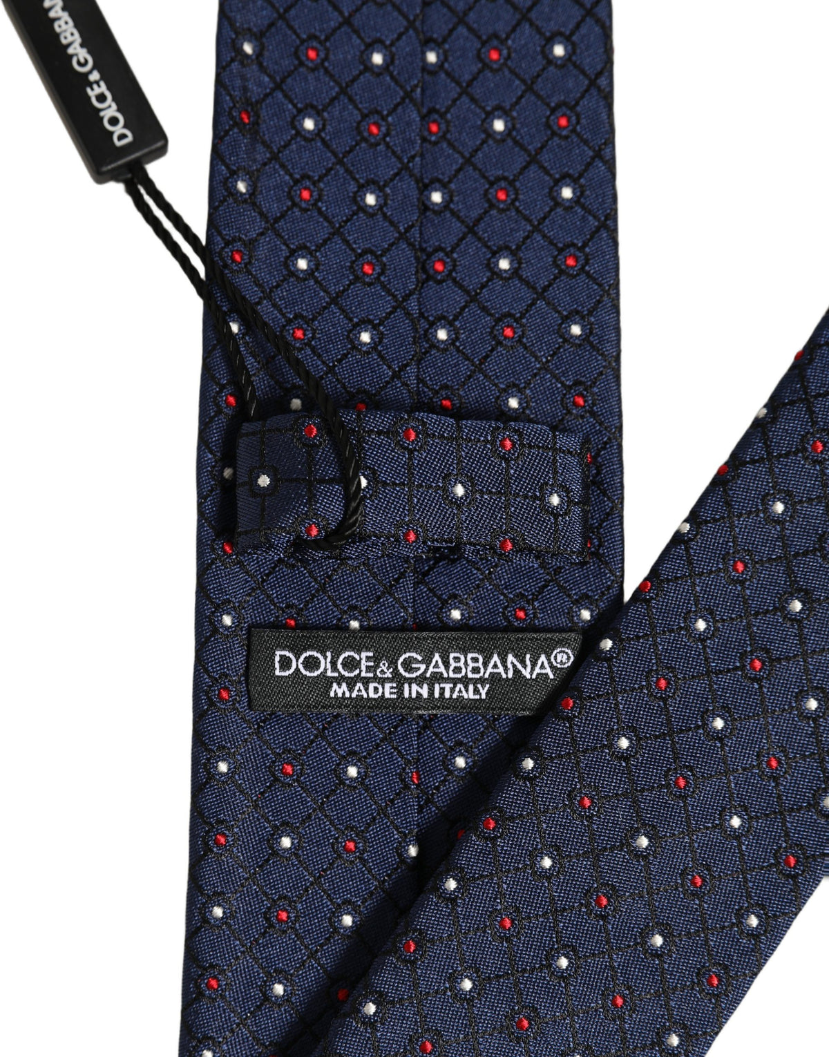 Blue Diamond Lattice Adjustable Necktie Men Accessory Tie