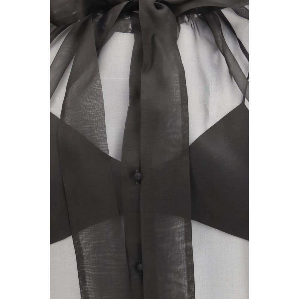 Black Silk Shirt