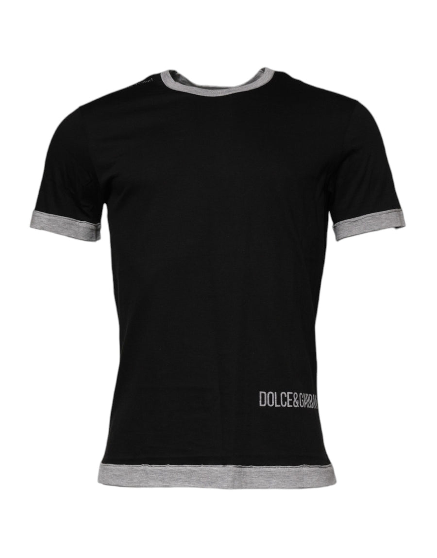 Black Cotton T-Shirt