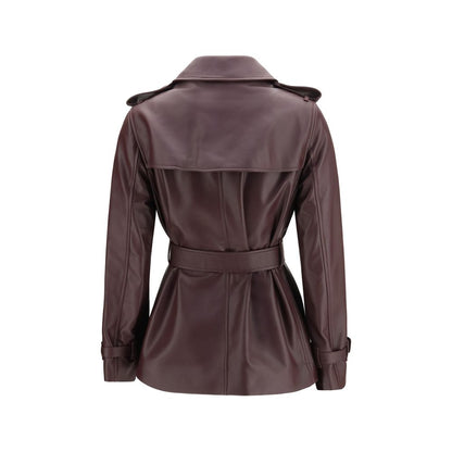 Bordeaux Calf Leather Bos Taurus Coat