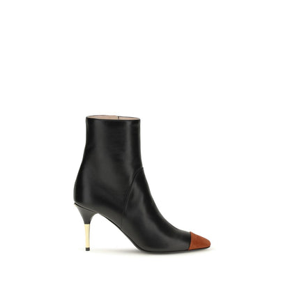 Black Calf Leather Bos Taurus Ankle Boots