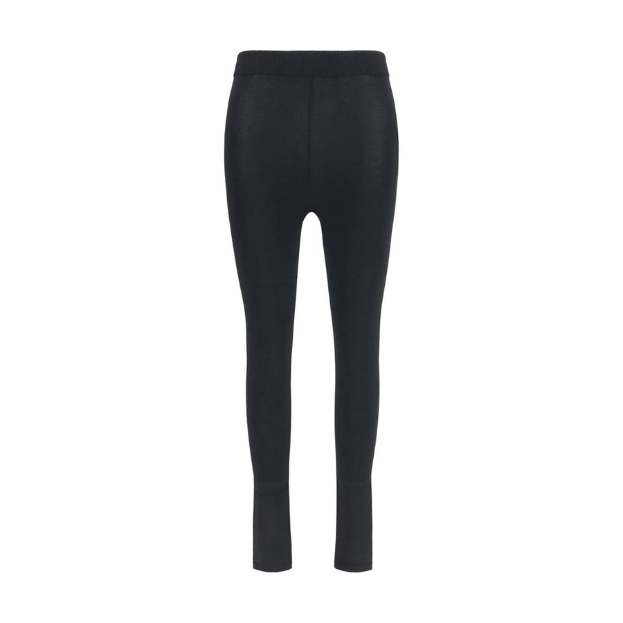 Black Viscose Leggings