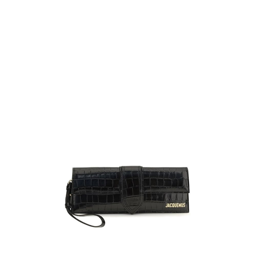 Black Calf Leather Bos Taurus Clutch Bag
