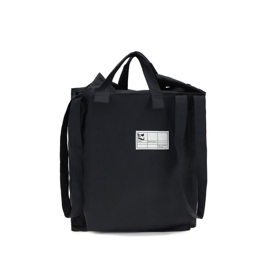 Black Polyester Shoulder Bag