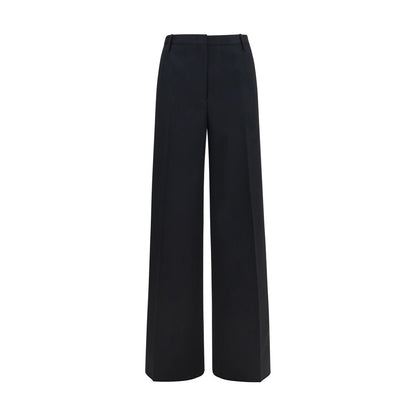 Black Cotton Casual Pants