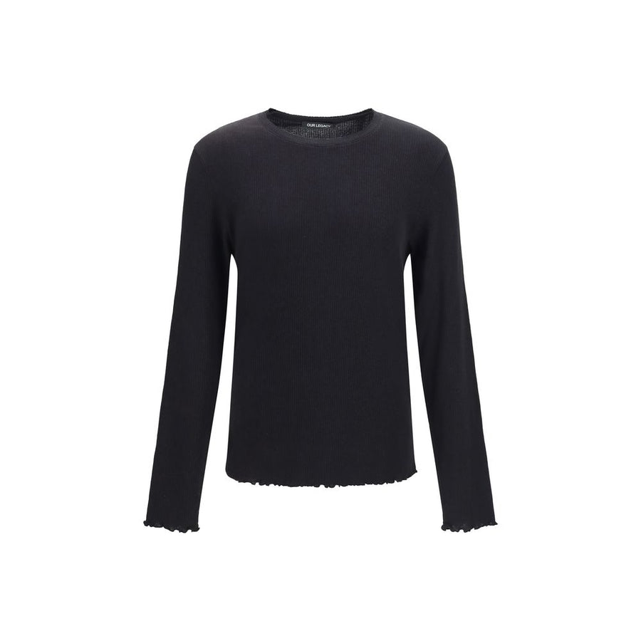 Black Cotton Sweatshirt