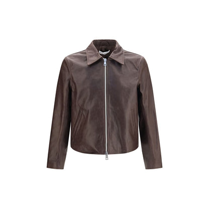 Brown Calf Leather Bos Taurus Leather Jacket