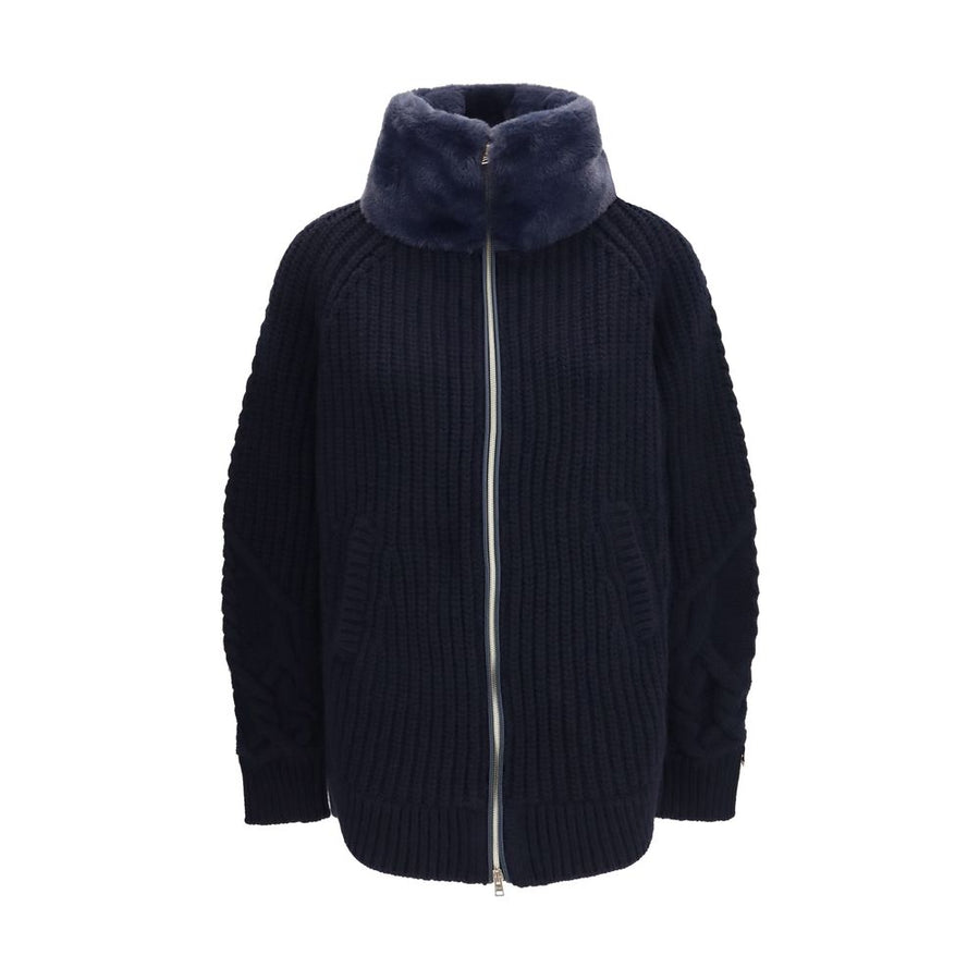Blue Wool Oves Aries Full-Length Jacket