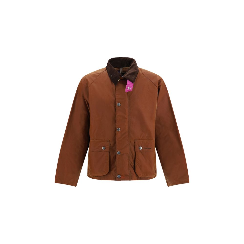 Brown Cotton Full-Length Jacket