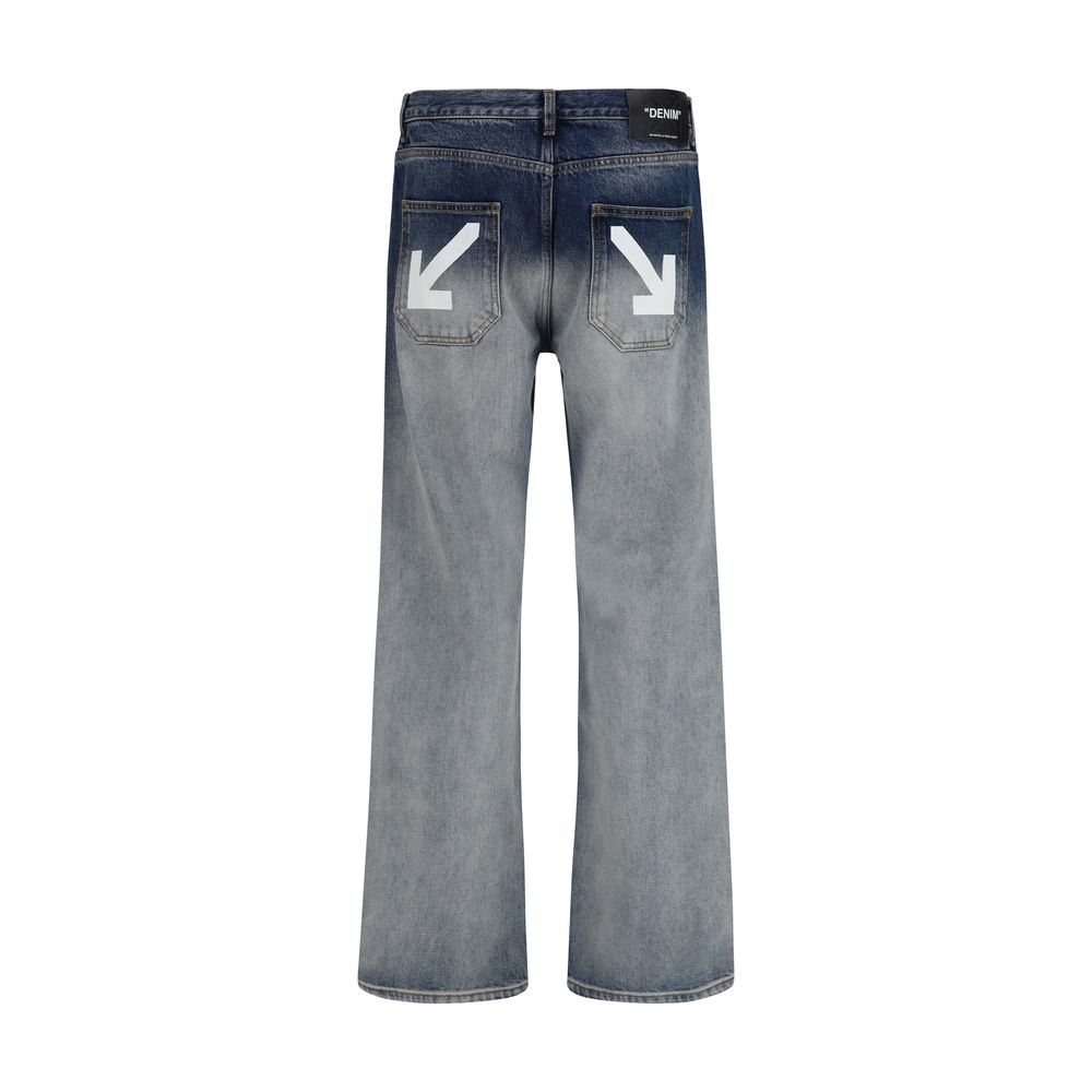 Gray Cotton Slim Fit Jeans