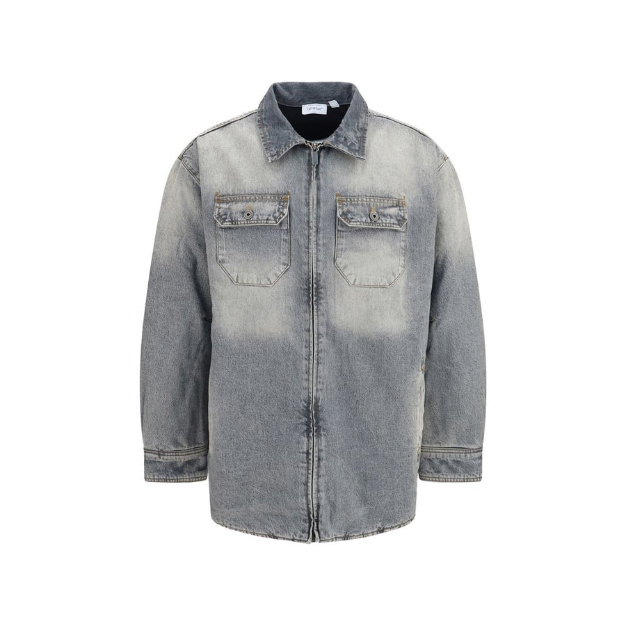 Gray Cotton Denim Jacket