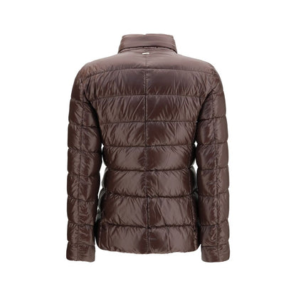 Brown Goose Down Full-Length Jacket