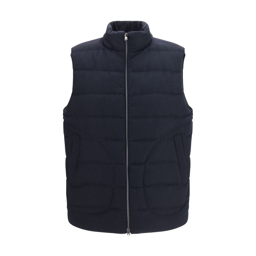 Blue Wool Oves Aries Sleeveless Jacket