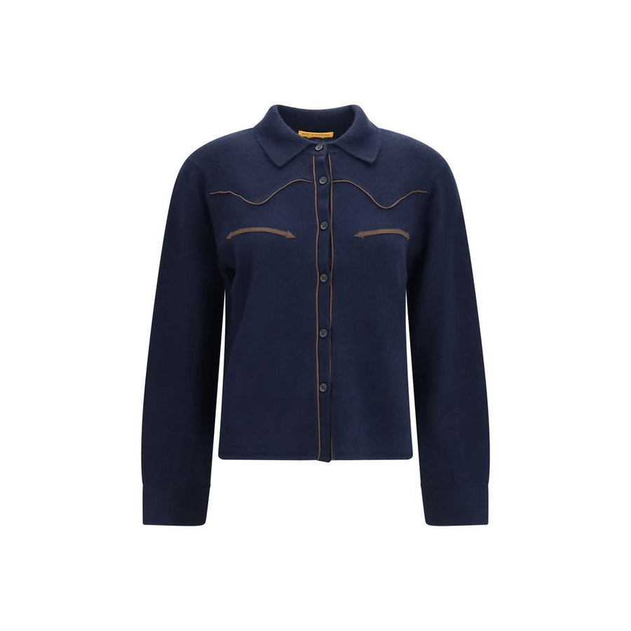 Blue Cashmere Dress Shirt