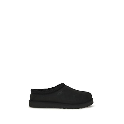 Black Nubuc Leather Clogs