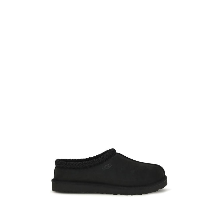 Black Nubuc Leather Clogs