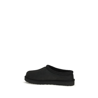 Black Nubuc Leather Clogs