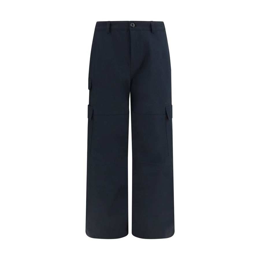 Black Cotton Cargo Pants