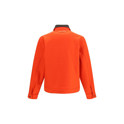 Red Wool Oves Aries Full-Length Jacket