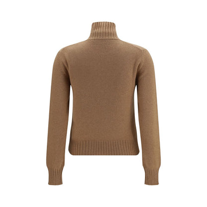 Brown Cashmere Turtleneck