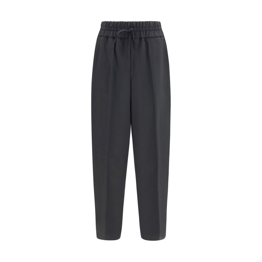 Black Wool Oves Aries Casual Pants