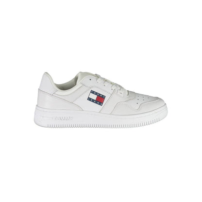 White Polyester Women's Sneaker