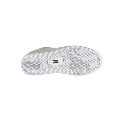 White Polyester Women's Sneaker